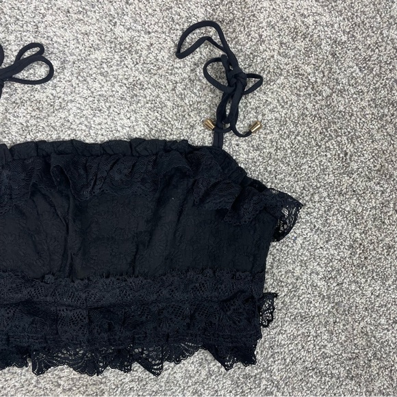 Indikah || Embroidered and Lace Bandeau Style Top Size XS - Picture 1 of 14